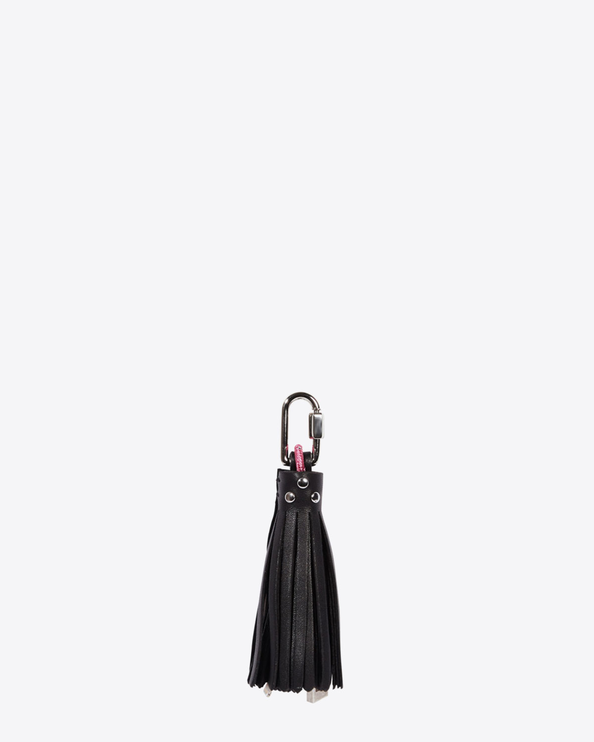 Jérôme Dreyfuss Charging Pompon – Cuir Noir Silver