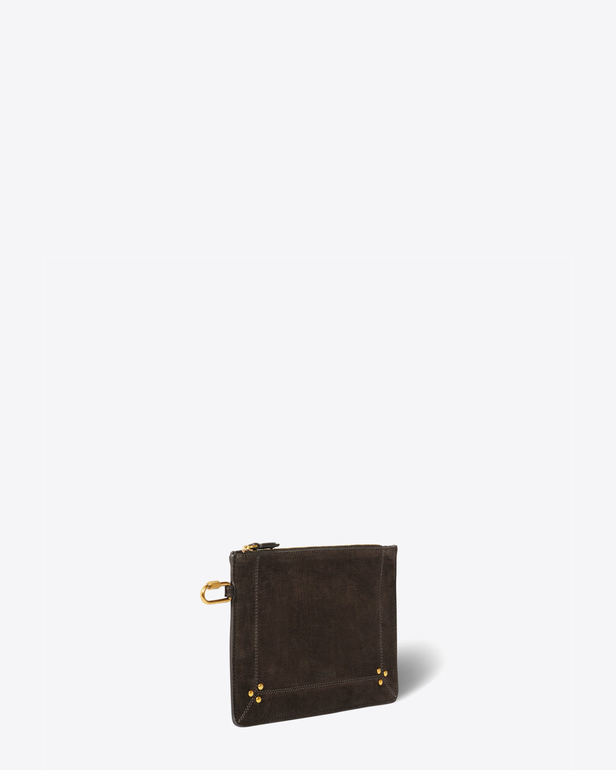 Jérôme Dreyfuss Pochette Popoche M – Cuir Imprimé Croco Moka