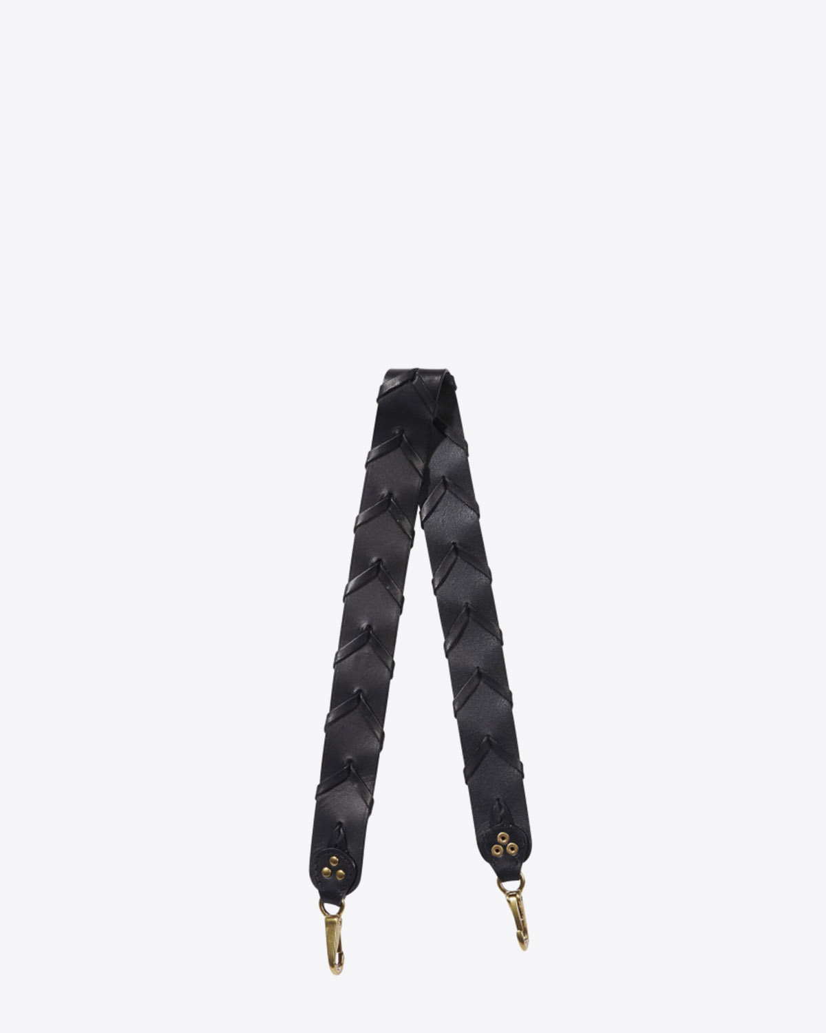 Jérôme Dreyfuss Anse Tréssée – Cuir Noir Brass