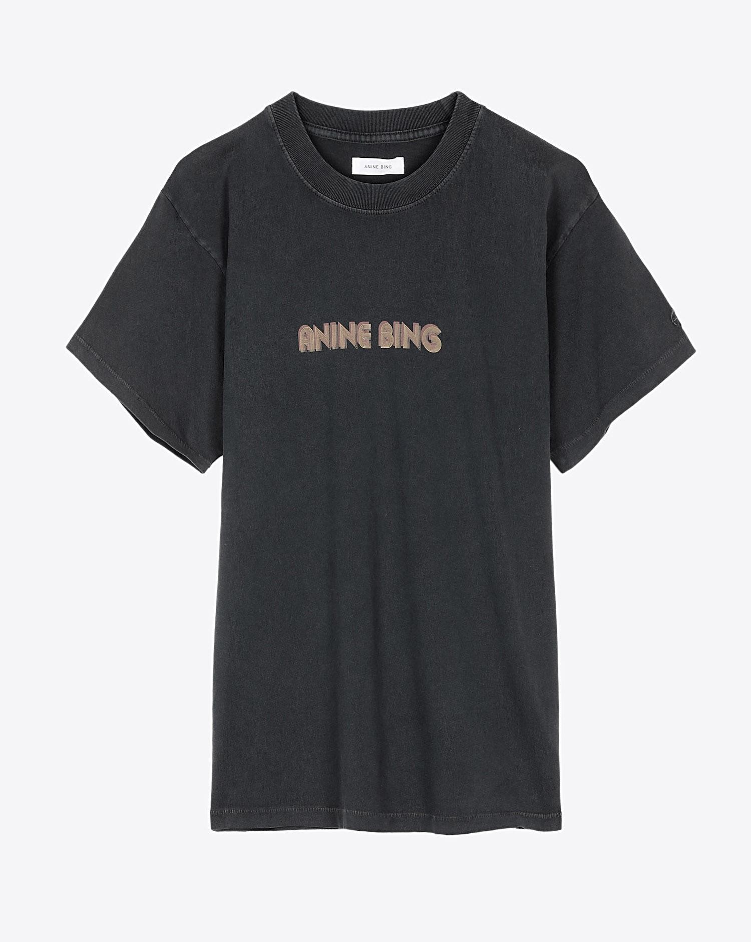 Anine Bing Lili Tee Retro Bing - Black
