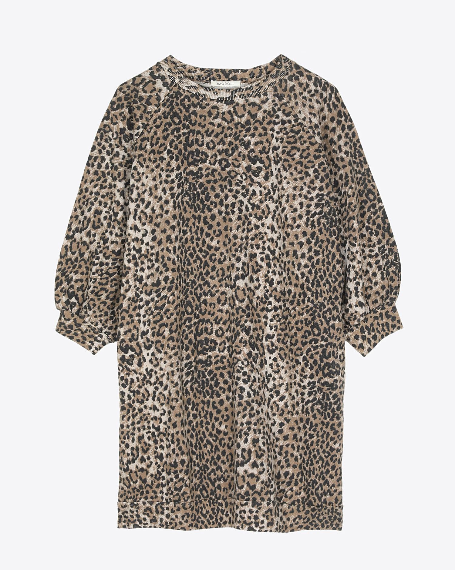 Ragdoll LA Super Oversized Sweatshirt – Brown Leopard