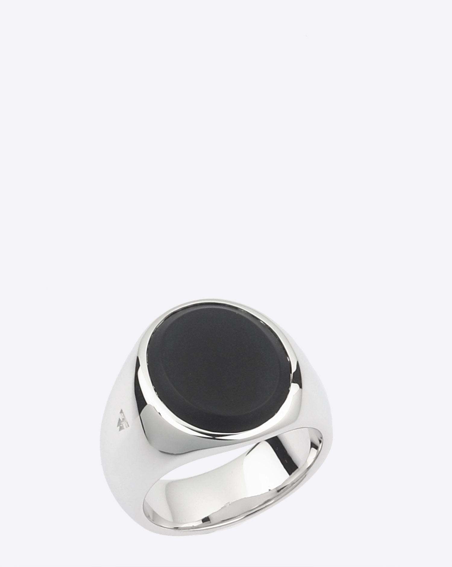 Tom Wood Oval Black Onyx - Silver
