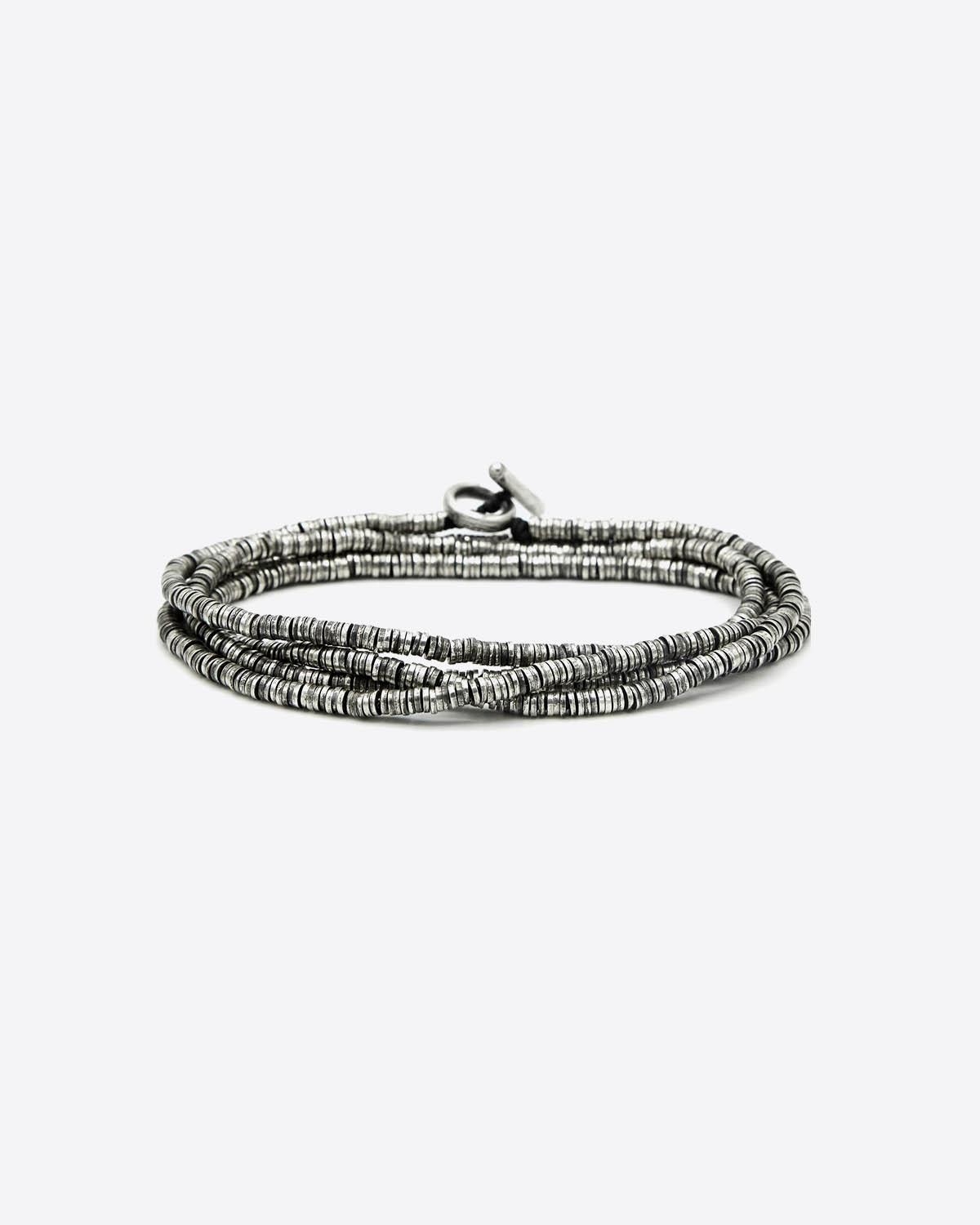 M.Cohen Bracelet 4 Tours Perles Blanches Multicolor - White