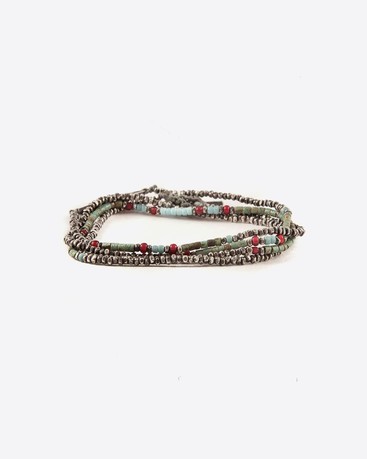 M.Cohen Bracelet Collier Antique Rouge