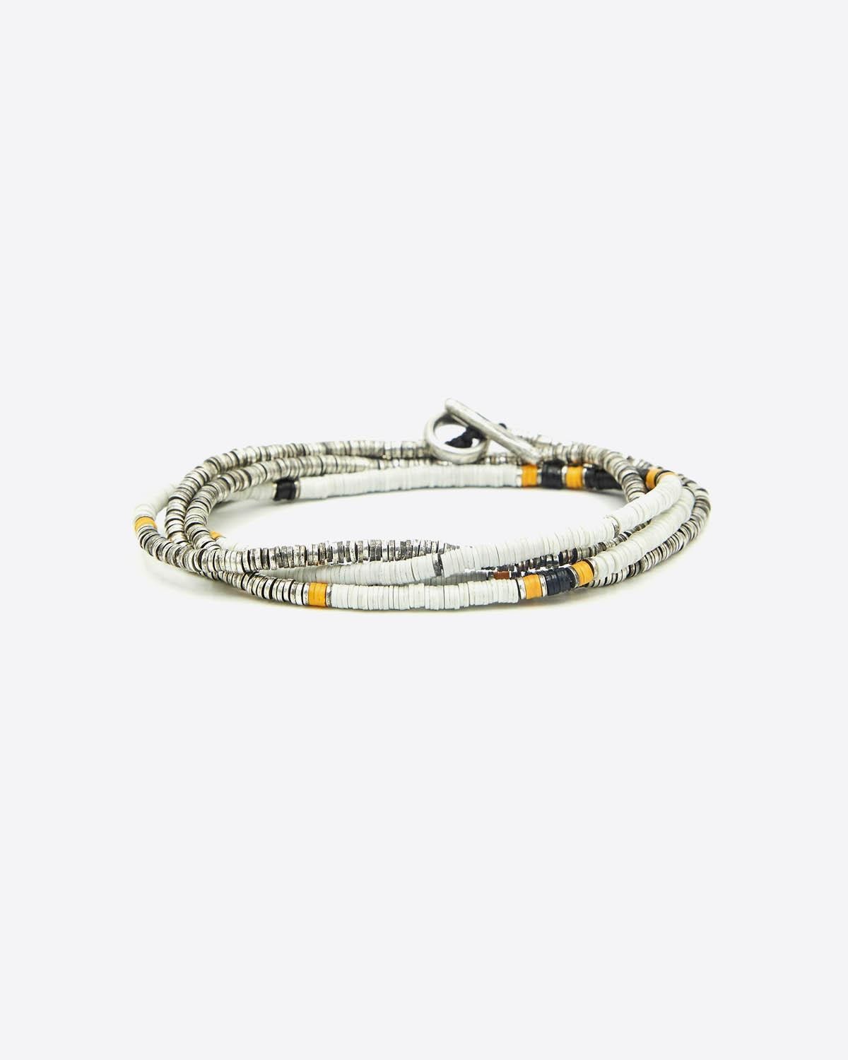 M.Cohen Bracelet 4 Tours Perles Noires Multicolor - Black