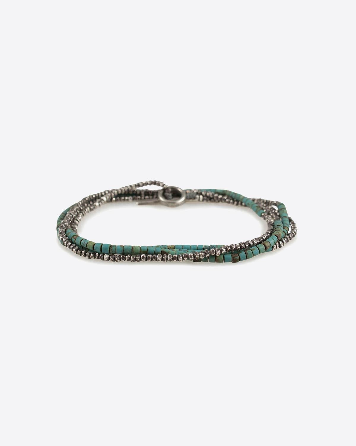 M.Cohen Bracelet Pépites Lapis et Argent