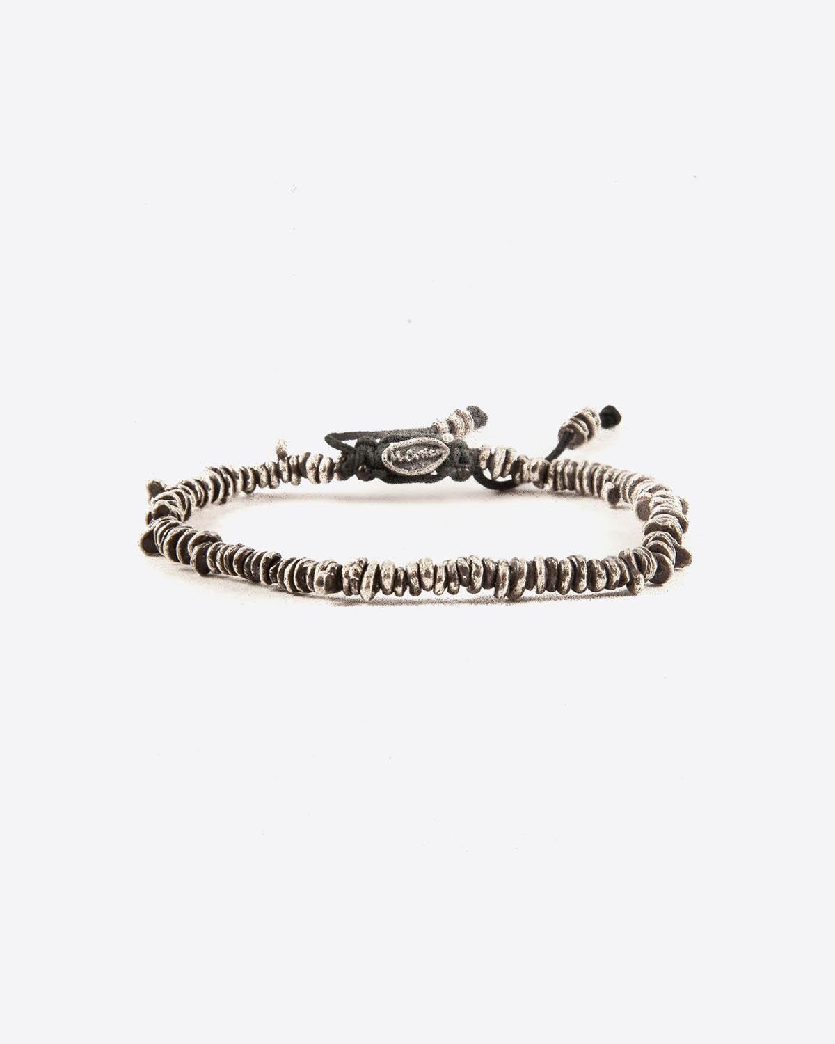 M.Cohen Bracelet Perles Rondes Argent - Labradorite