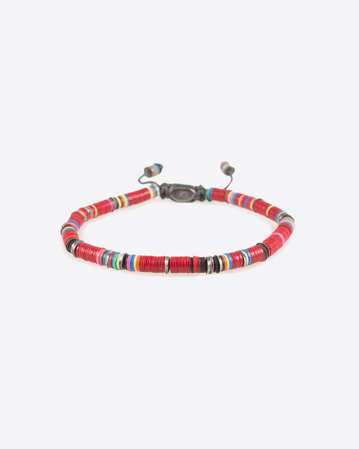 M.Cohen Bracelet Africain Disques - Vinyl Turquoise