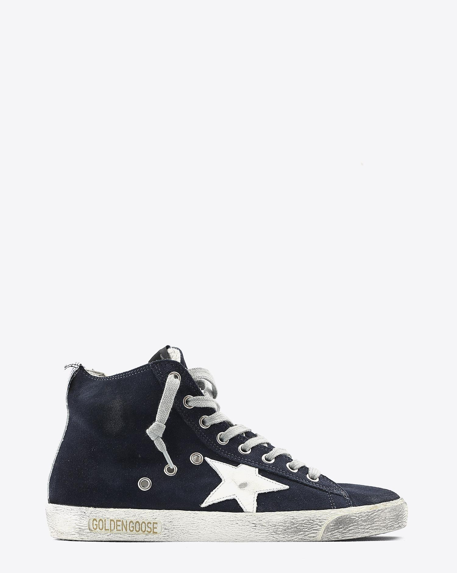 Golden Goose Femme Sneakers Francy – Bleu Nuit 50517