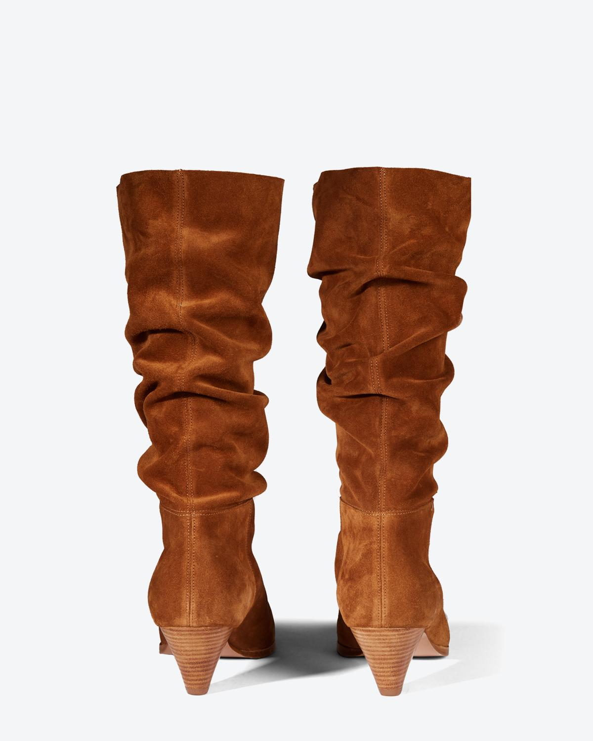 Jérôme Dreyfuss Chaussures Collection Bottes Sabrina 50 Split Suede Tabac  