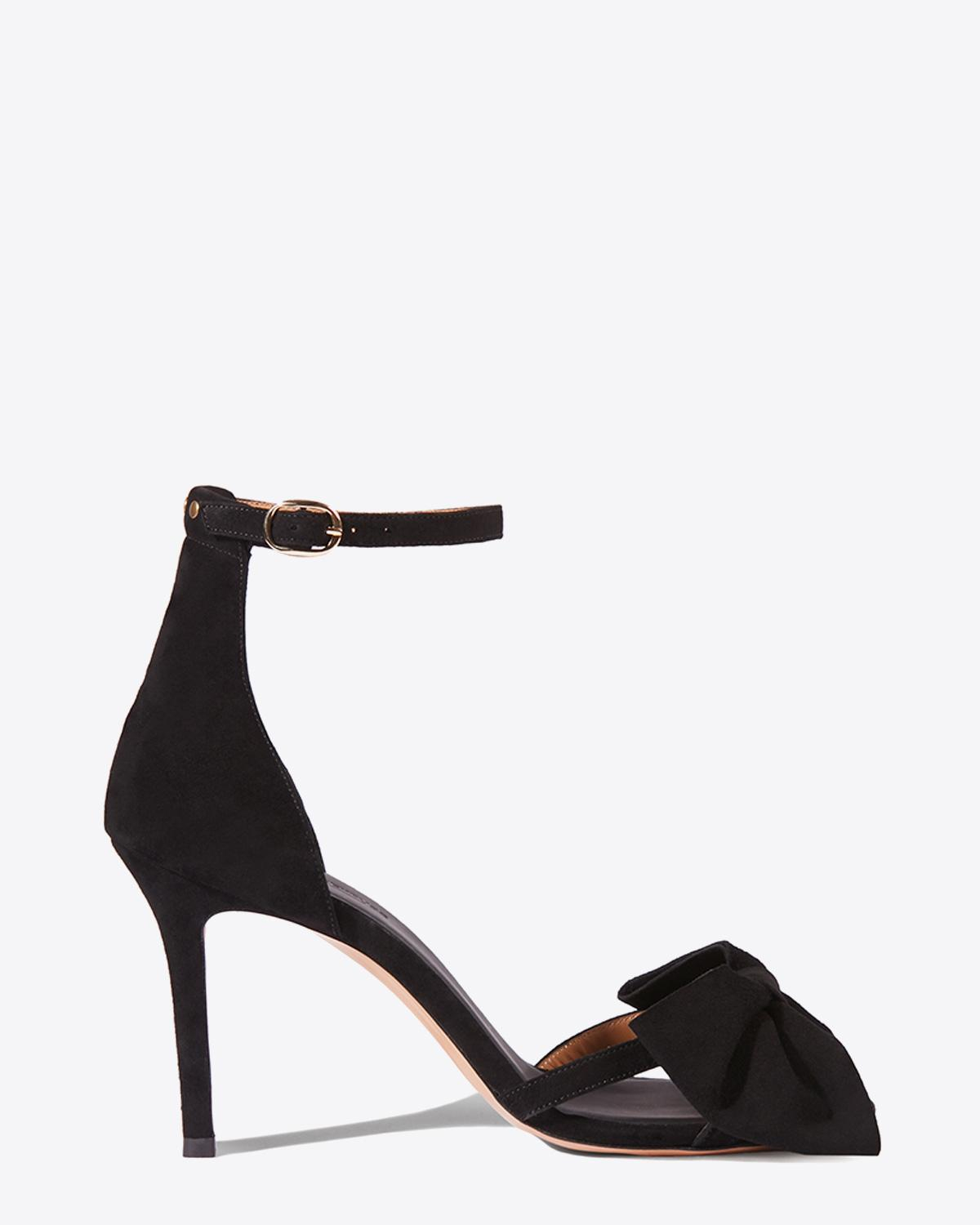 Jérôme Dreyfuss Chaussures Sandales Isabelle Velvet Goatskin Noir