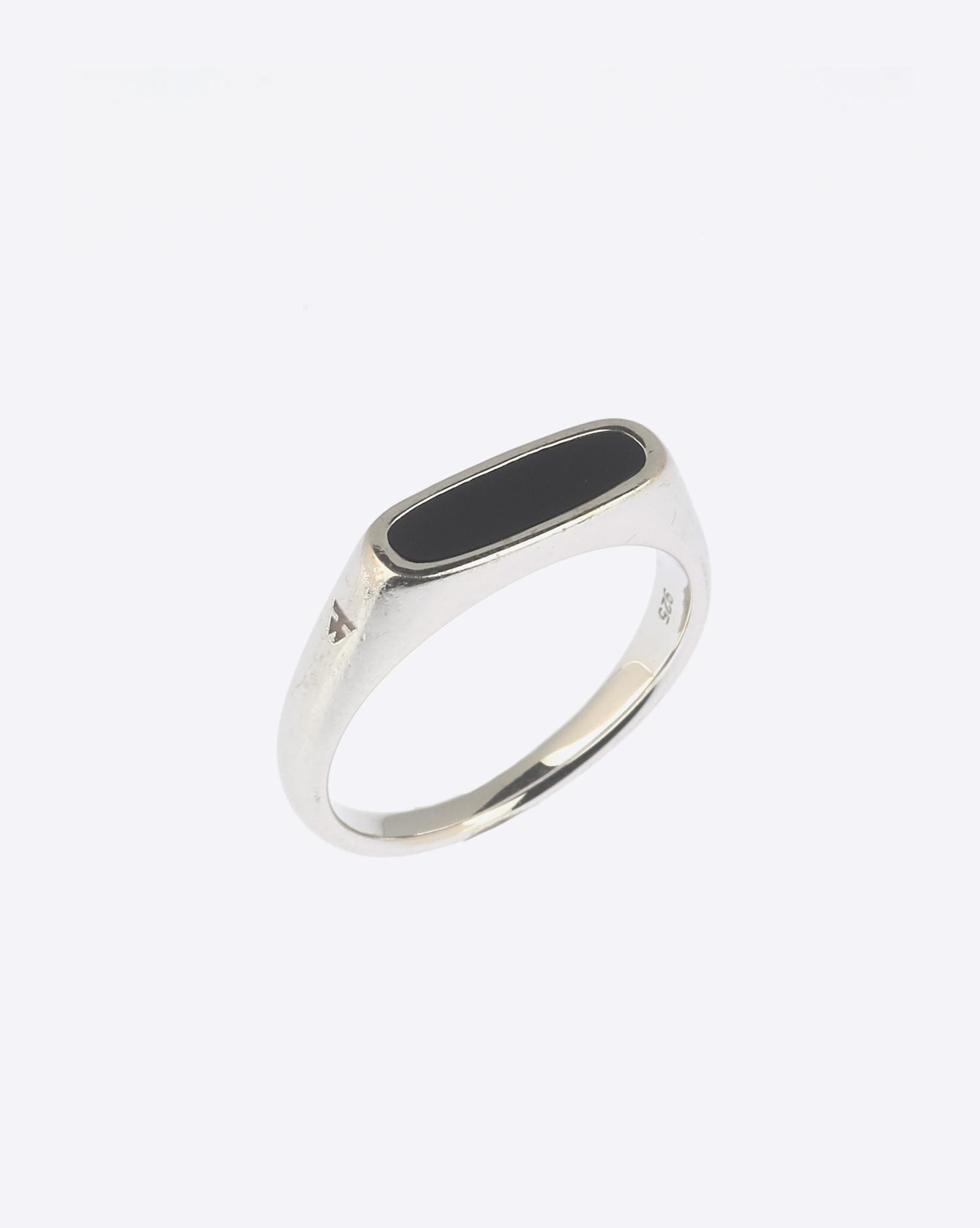 Tom Wood Bague Mario – Onyx