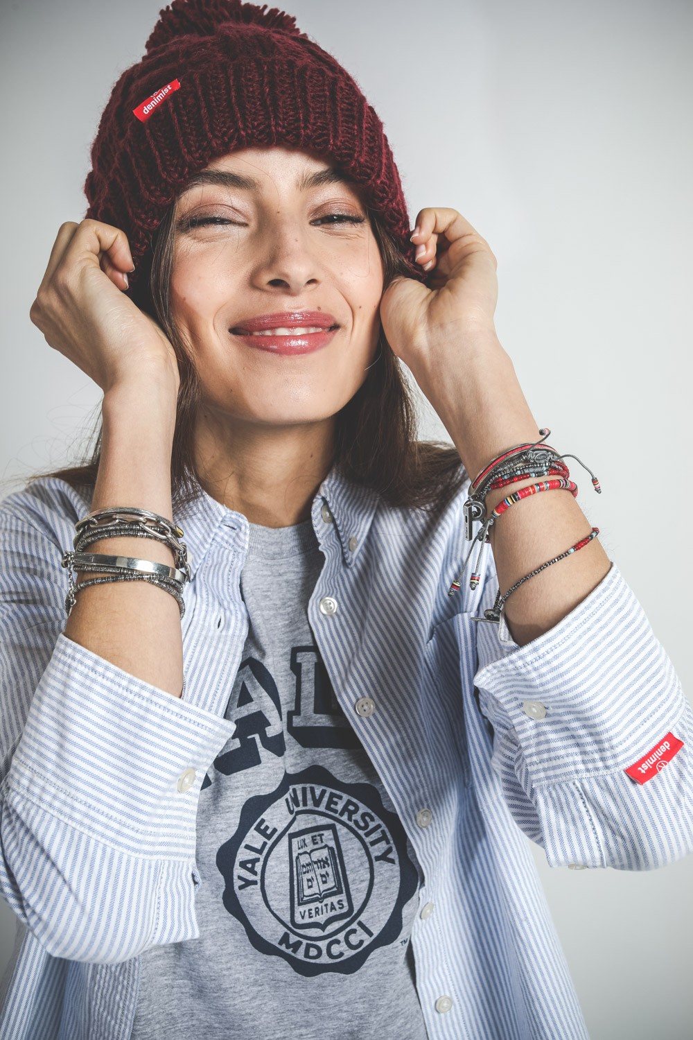 M.Cohen Bracelet Africain Disques - Vinyl Turquoise