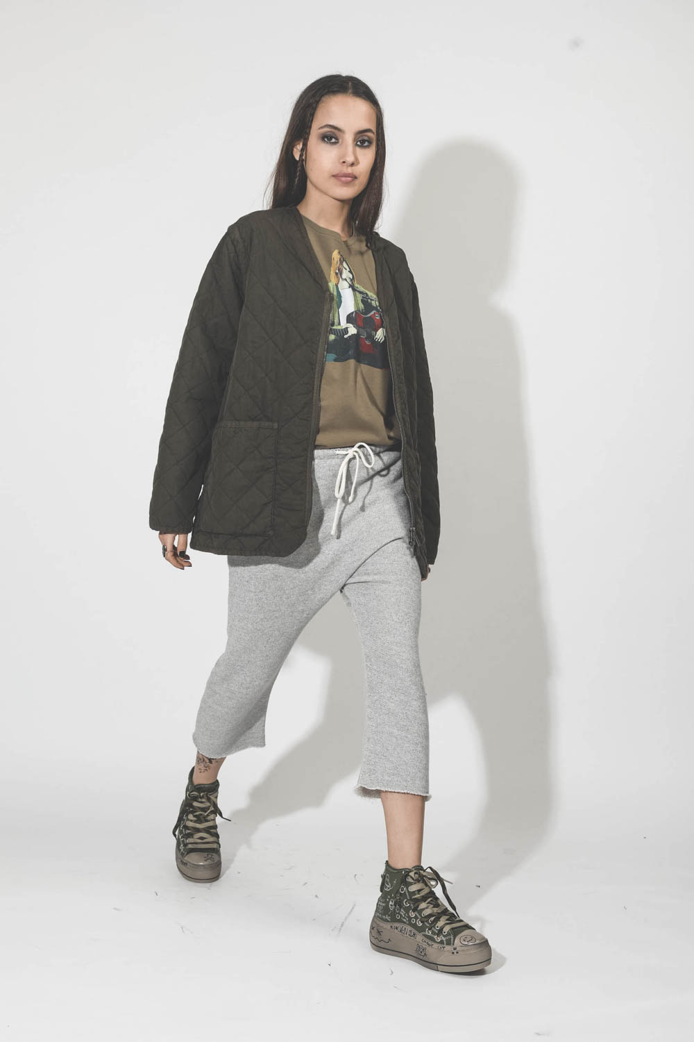 Golden Goose Vêtements Veste W'S Quilted – Vintage Olive 35840