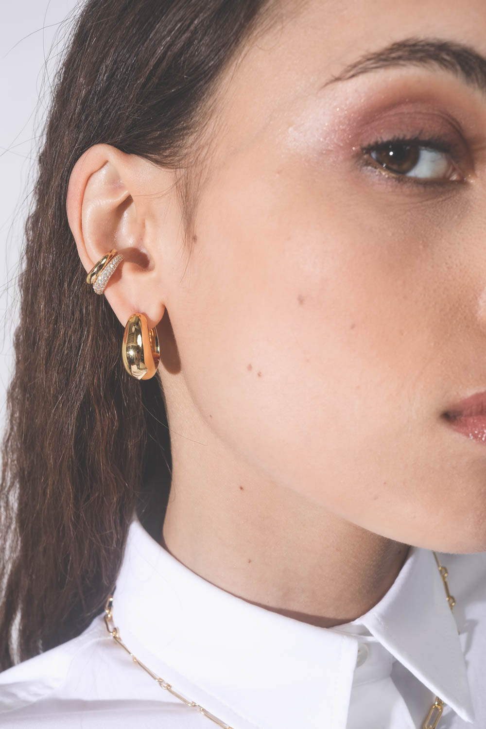 Tom Wood Ear Cuff Slim Zircon – Gold