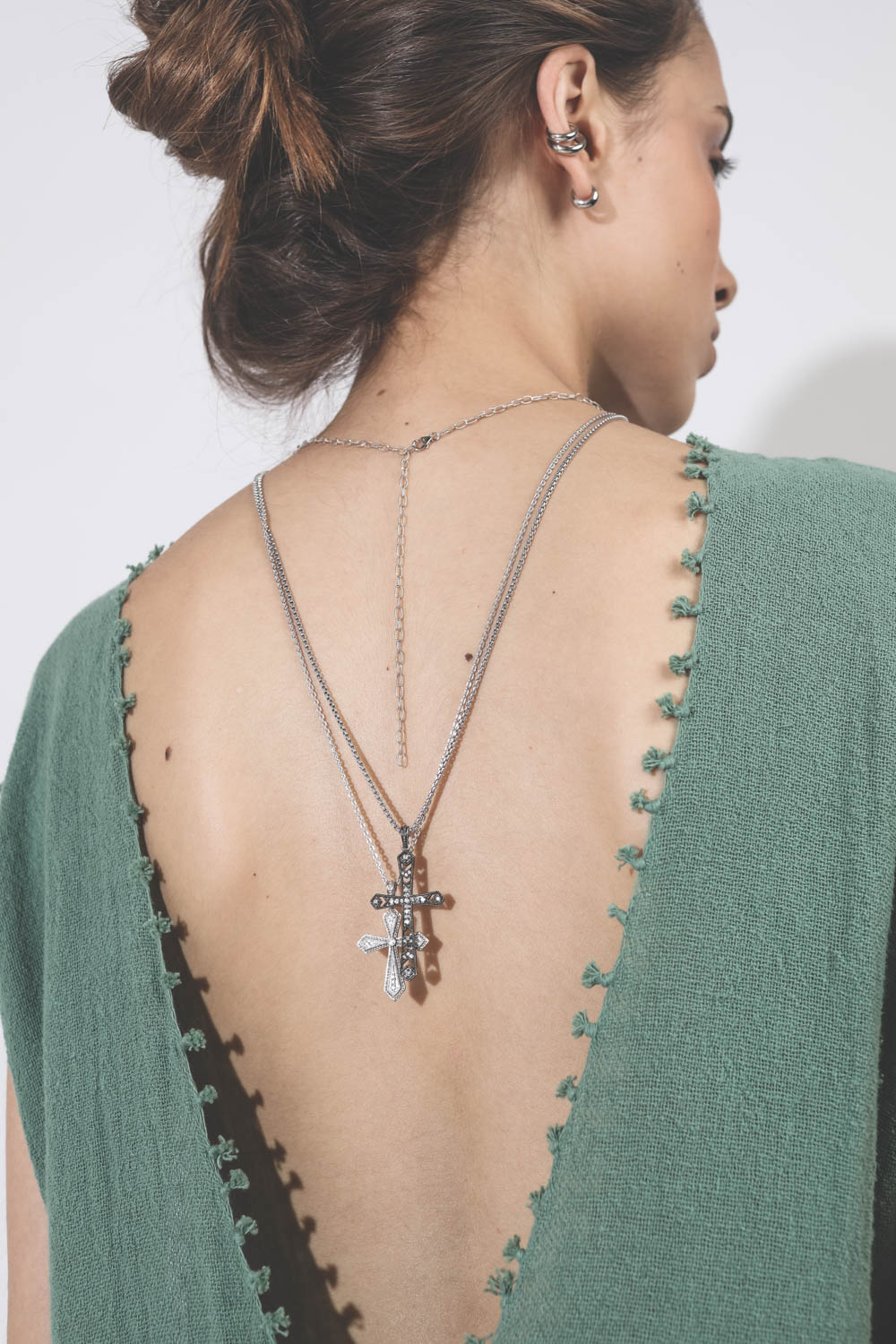 De Jaegher Pendentif Croix Ray of Light – Argent 