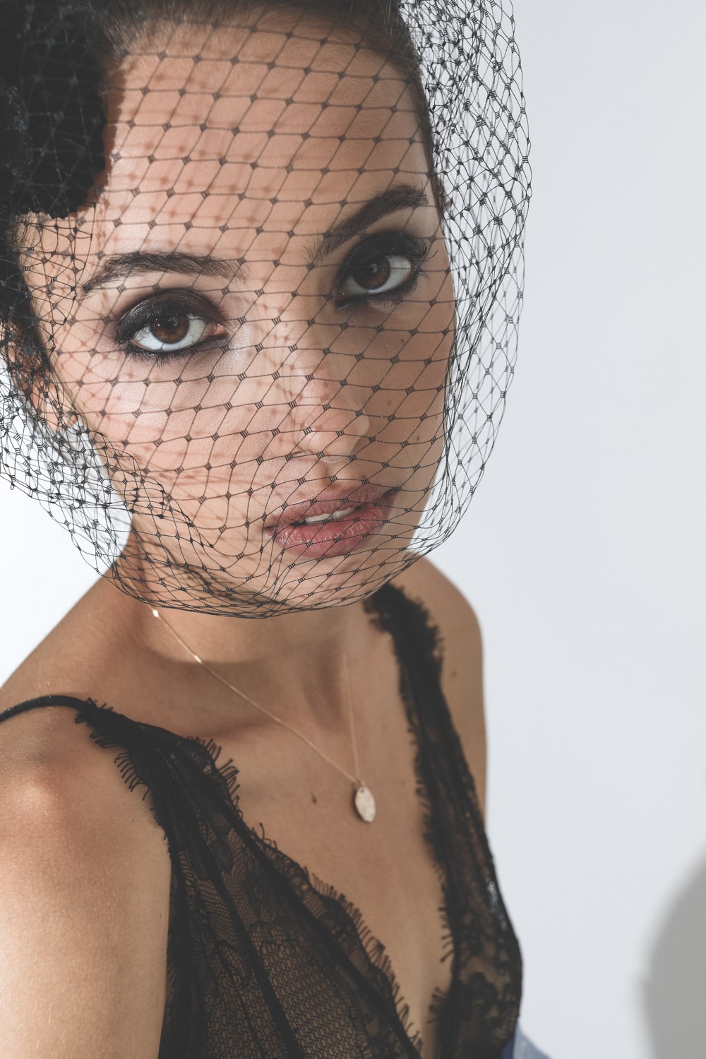 Anine Bing Delicate Lace Bra - Black
