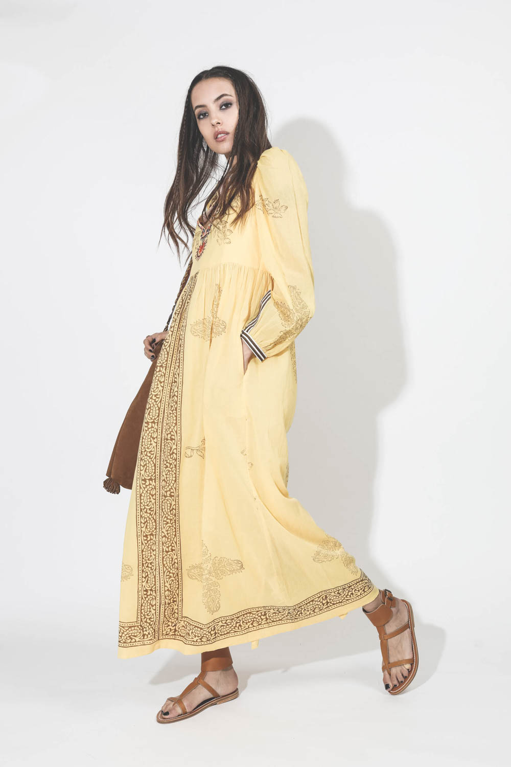 Alix Of Bohemia Robe Winifred Amber Dust – Jaune