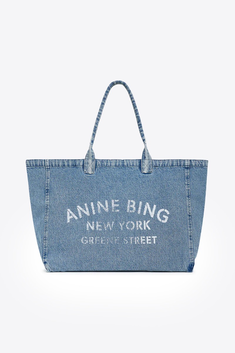 Anine Bing Cabas Leo En Denim &ndash; Bleu