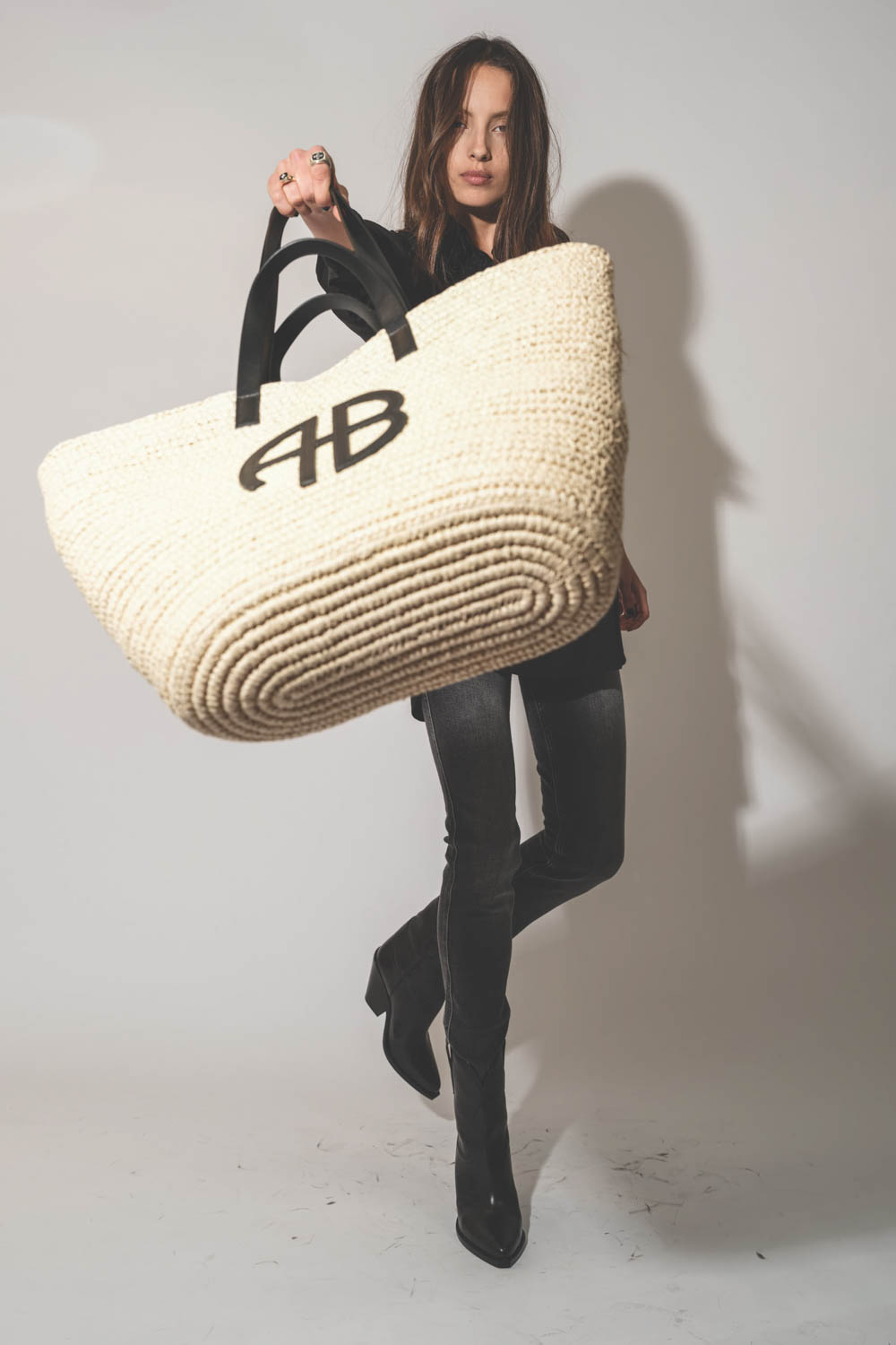 Anine Bing Sac Palermo – Naturel Noir