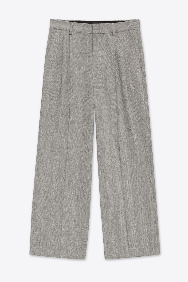 Anine Bing Pantalon Belen – Ivoire Noir Herringbone