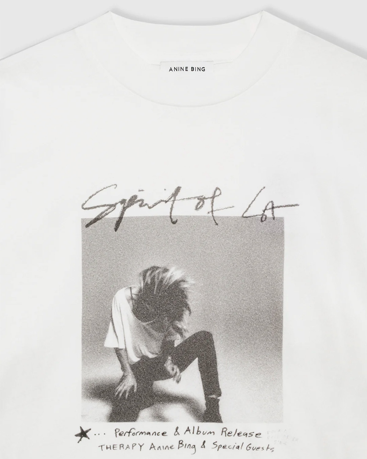 Anine Bing Tee-Shirt Ashton Spirit – Ivoire
