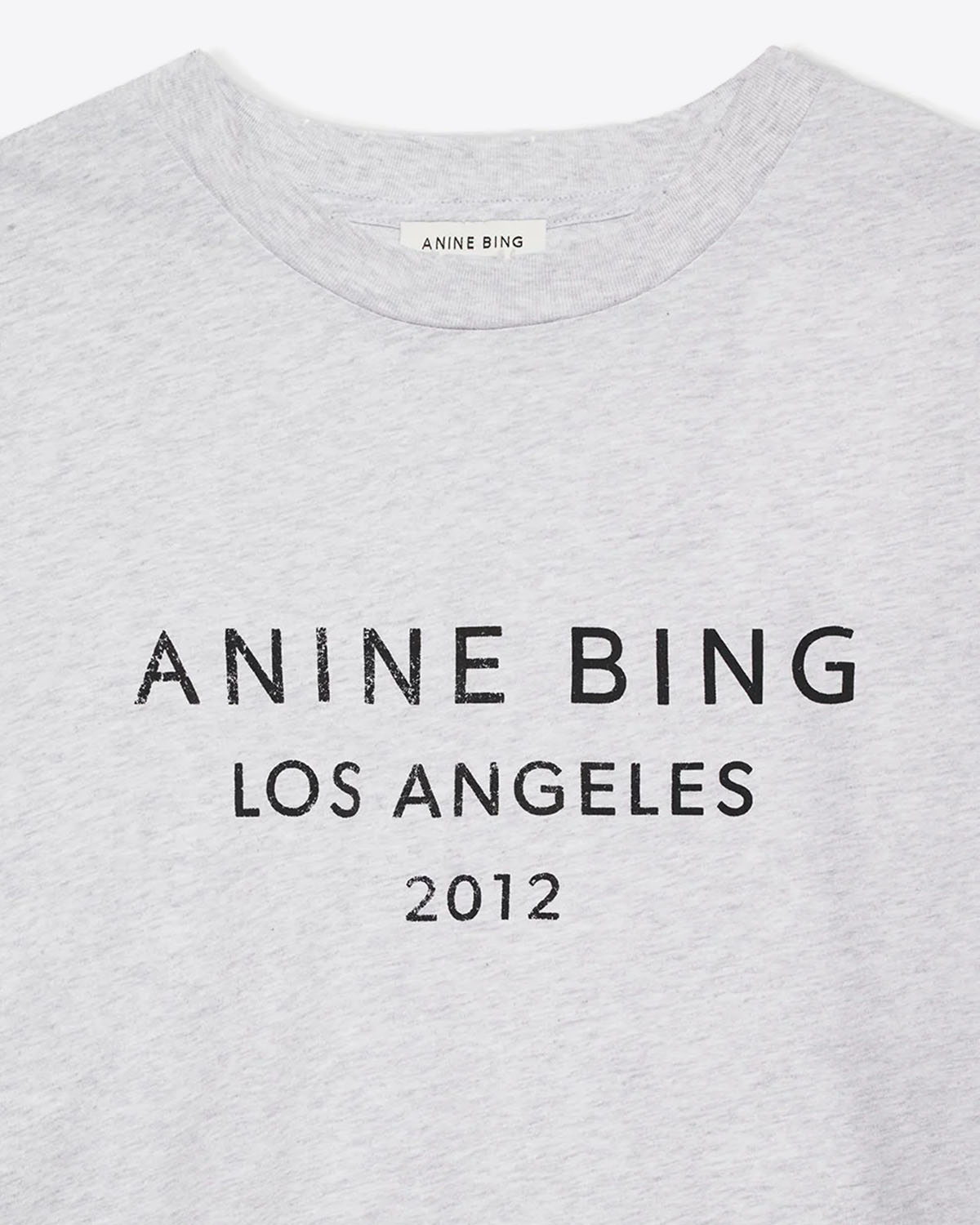 Anine Bing Tee-Shirt Myers – Gris Chiné