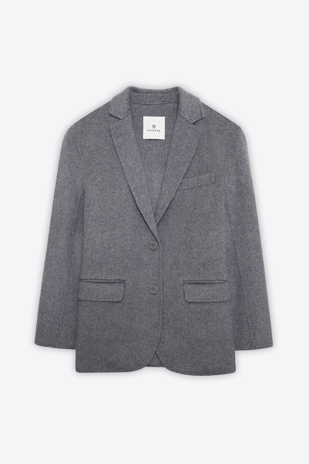 Anine Bing Blazer Quinn Laine Cachemire – Gris