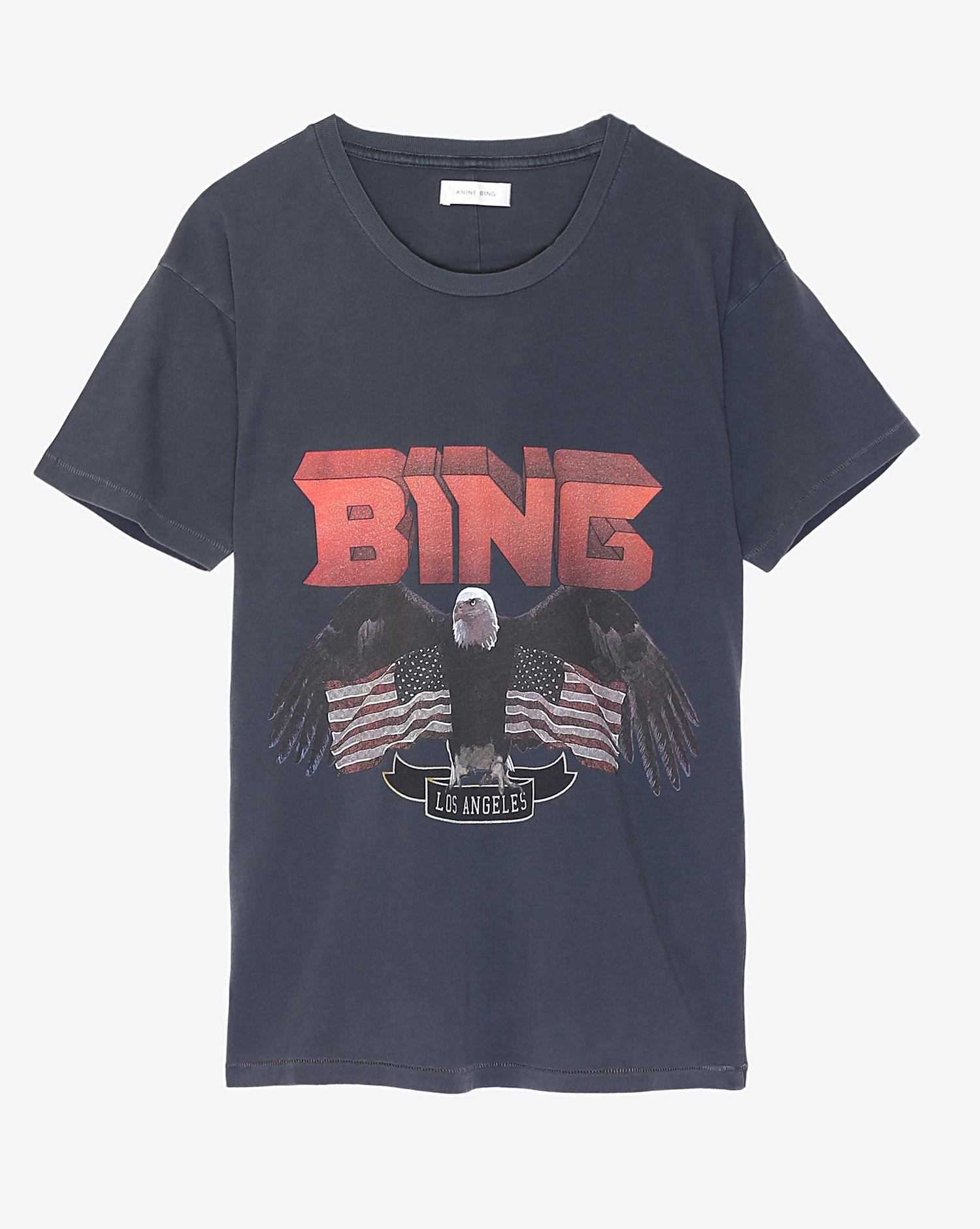 Anine Bing Tee-Shirt Vintage Bing – Noir