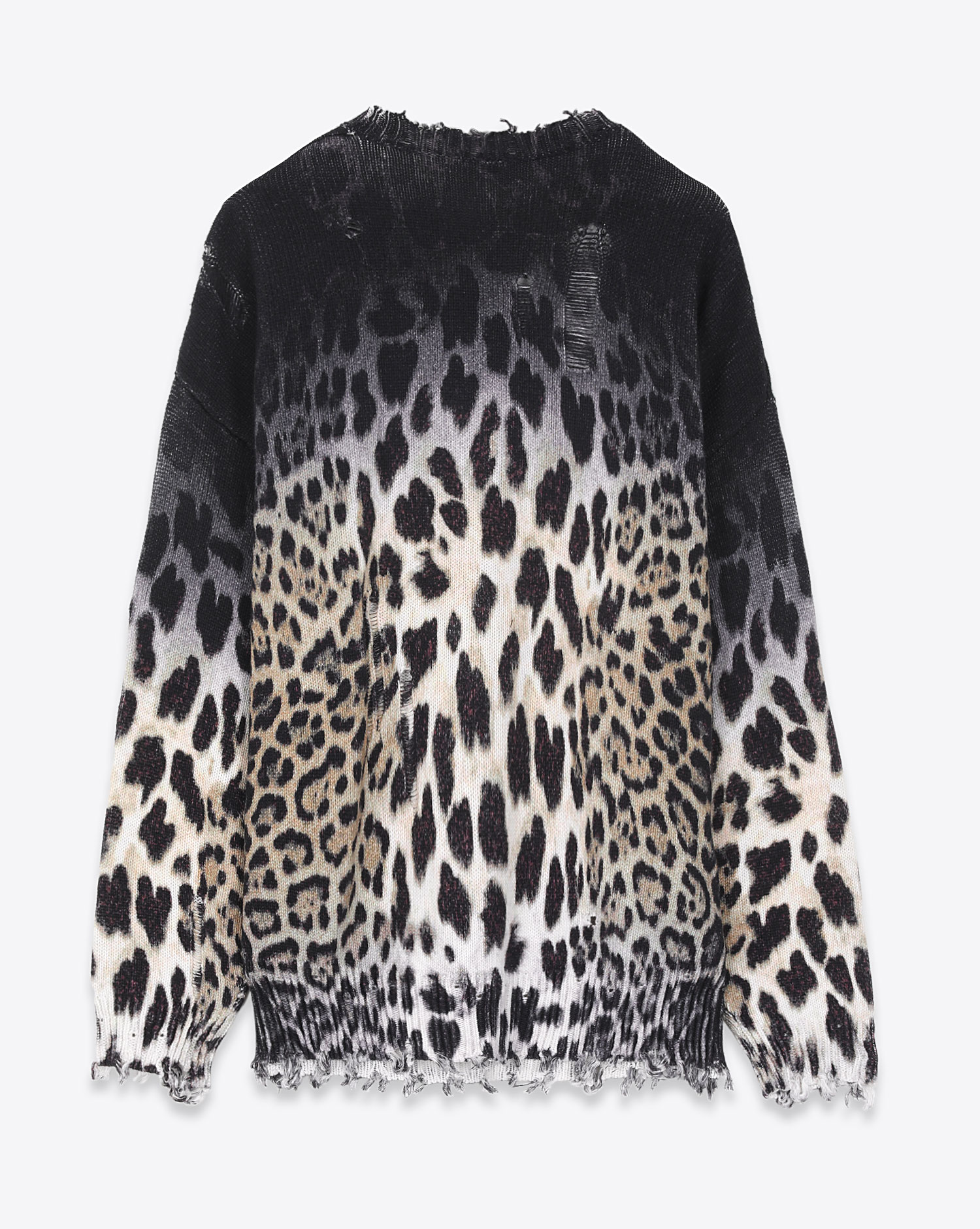 R13 Faded Leopard Oversize Sweater - Faded Leopard