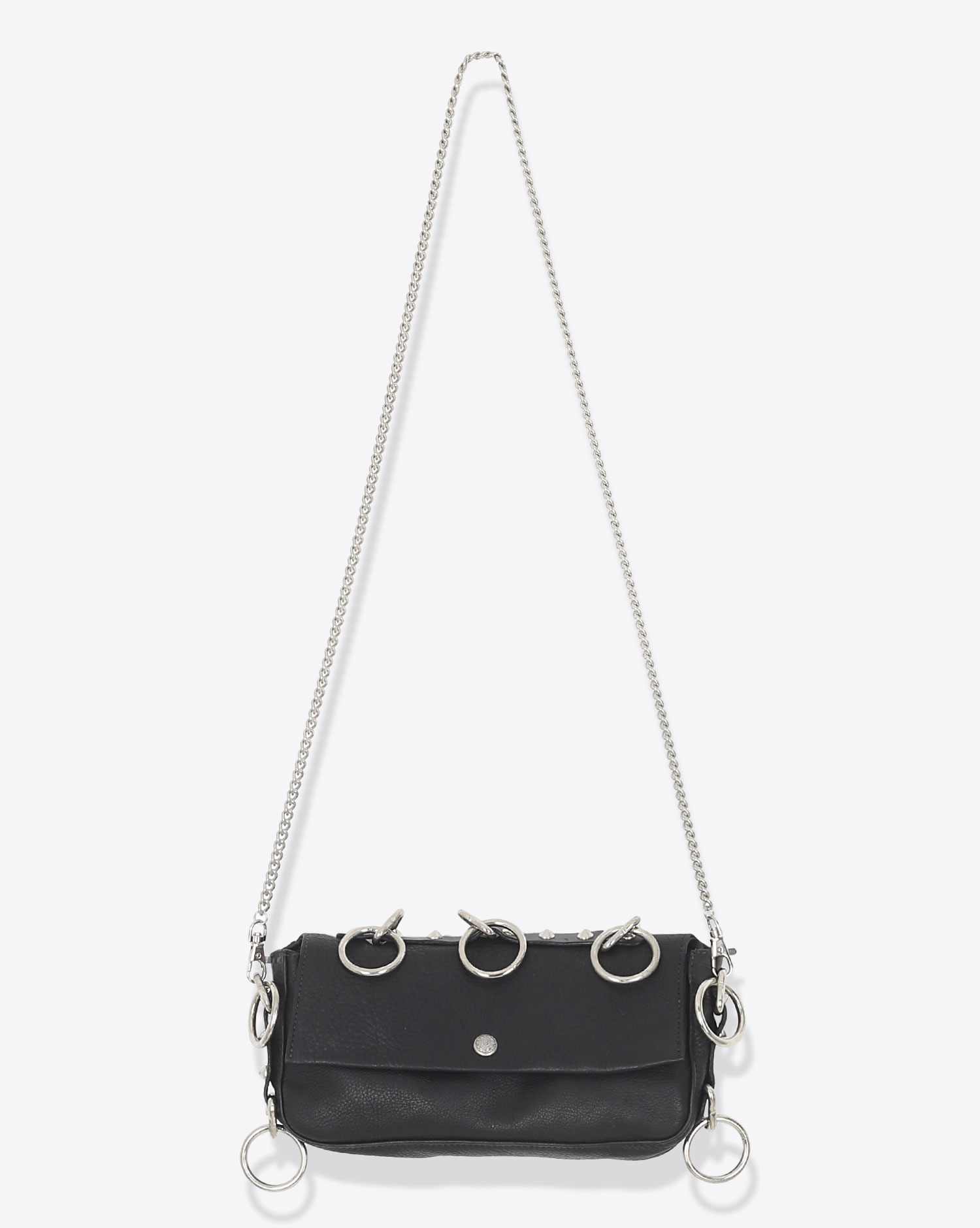 R13 Denim Pochette Anneau Chaine – Noire