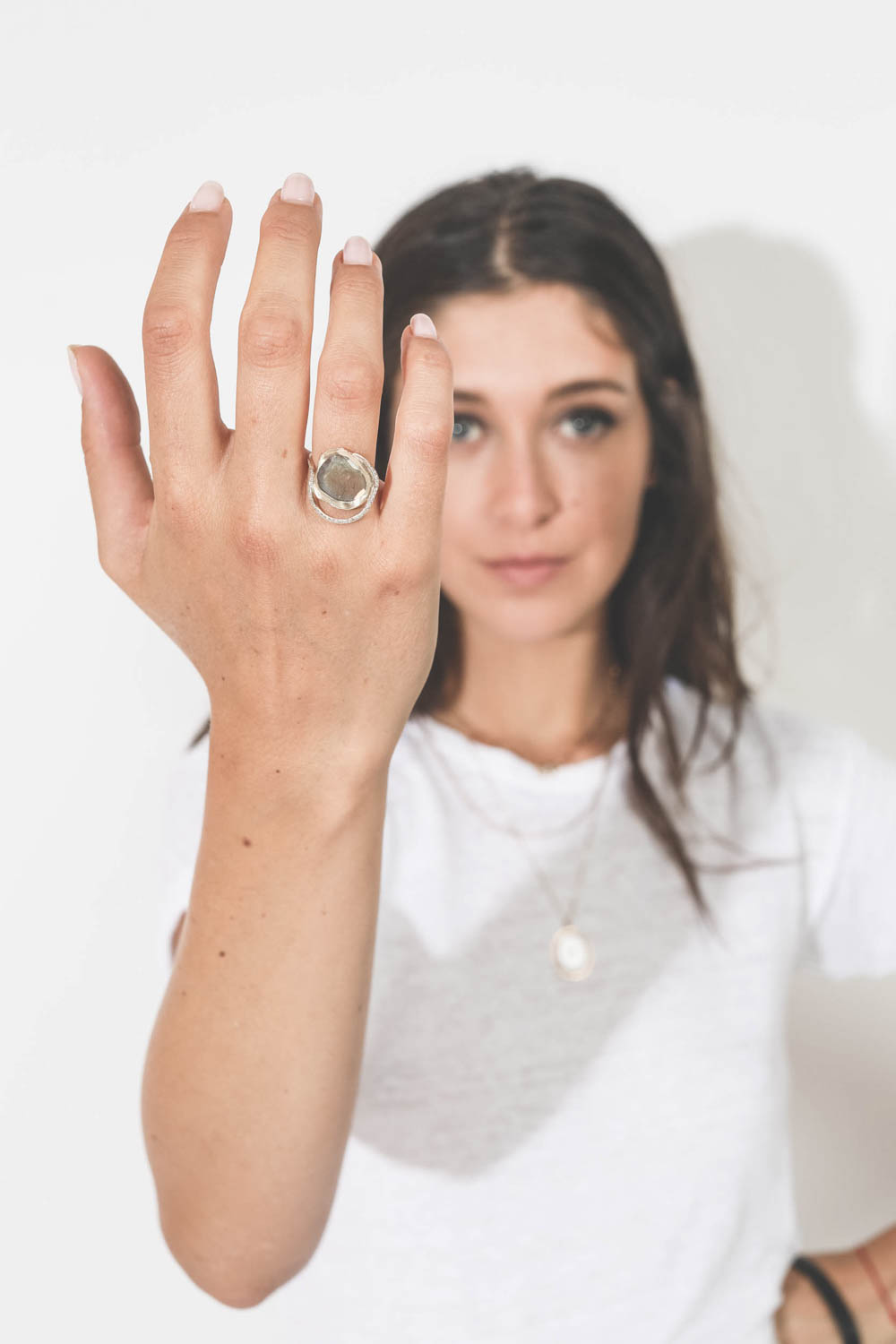 Pascale Monvoisin Bague Gaïa – Labradorite