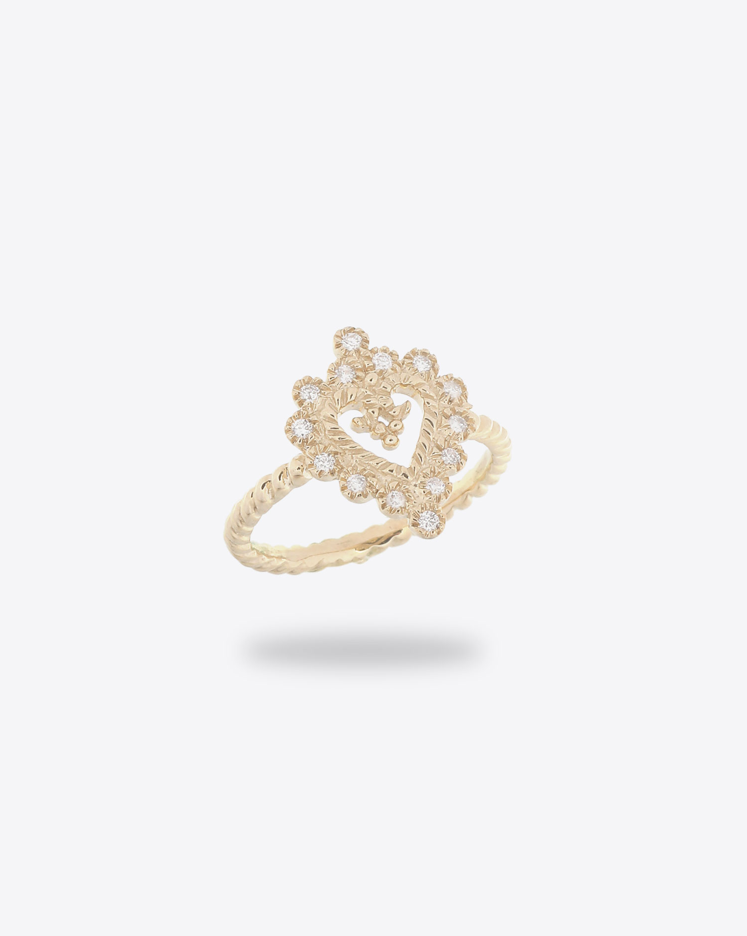 De Jaegher Bague Love Delight 2 - Or Jaune & Diamants Blancs