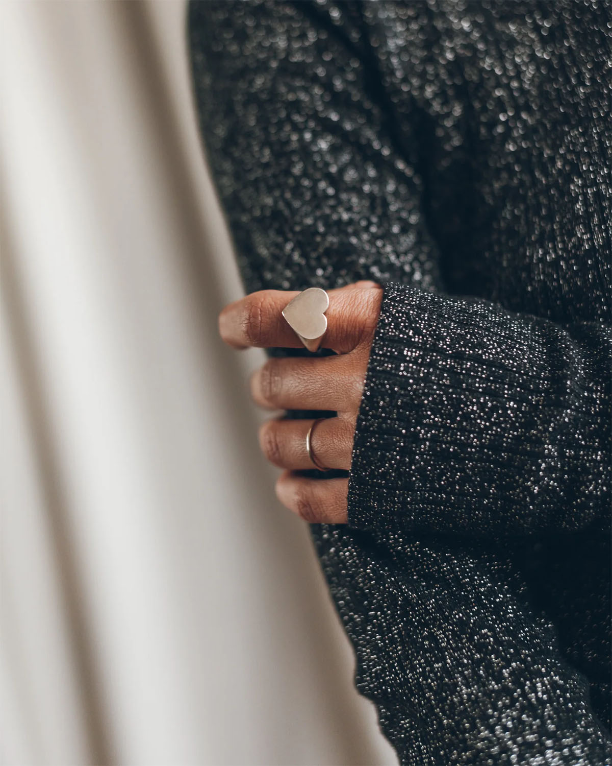 Mikuta Bague Coeur – Argent