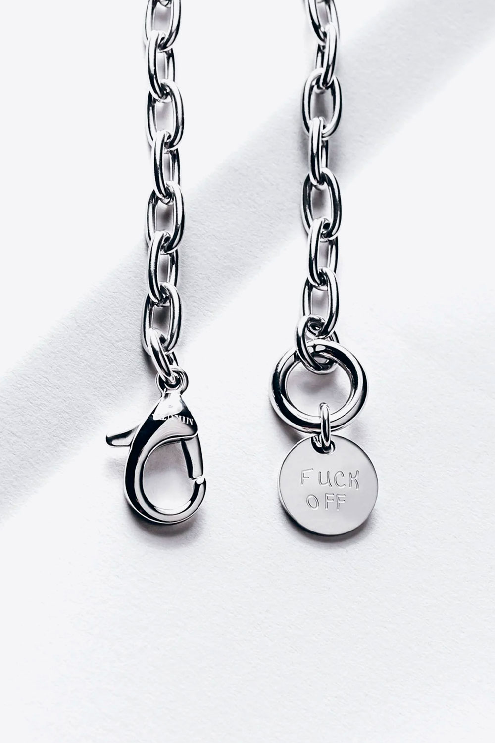 Mikuta Collier Fuck Of – Argent