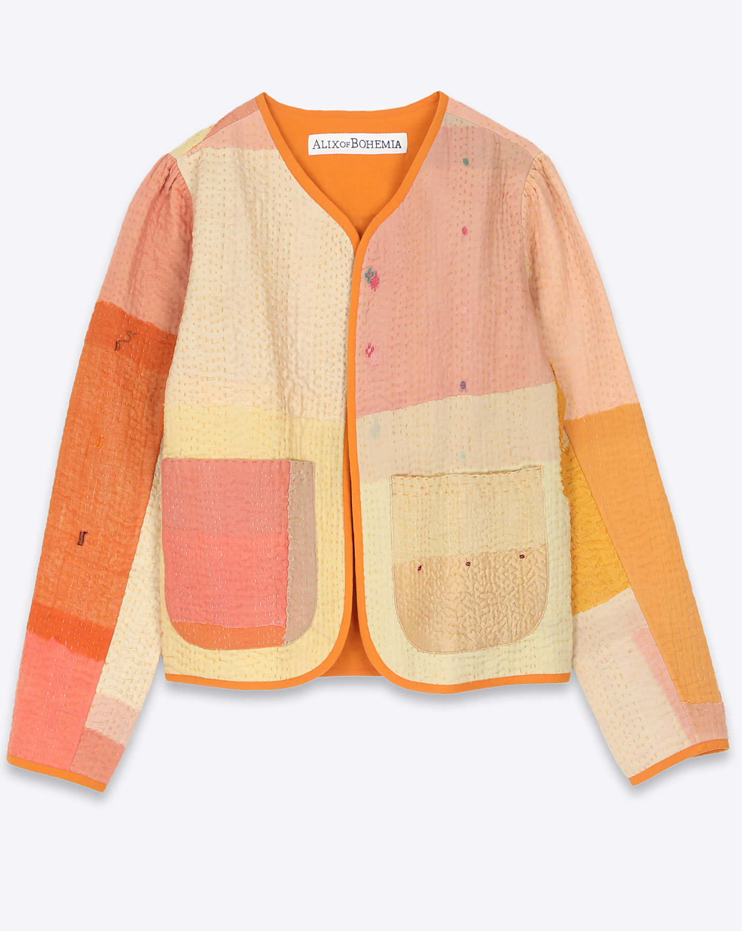 Alix Of Bohemia Veste Billie Sunset Kantha – Orange