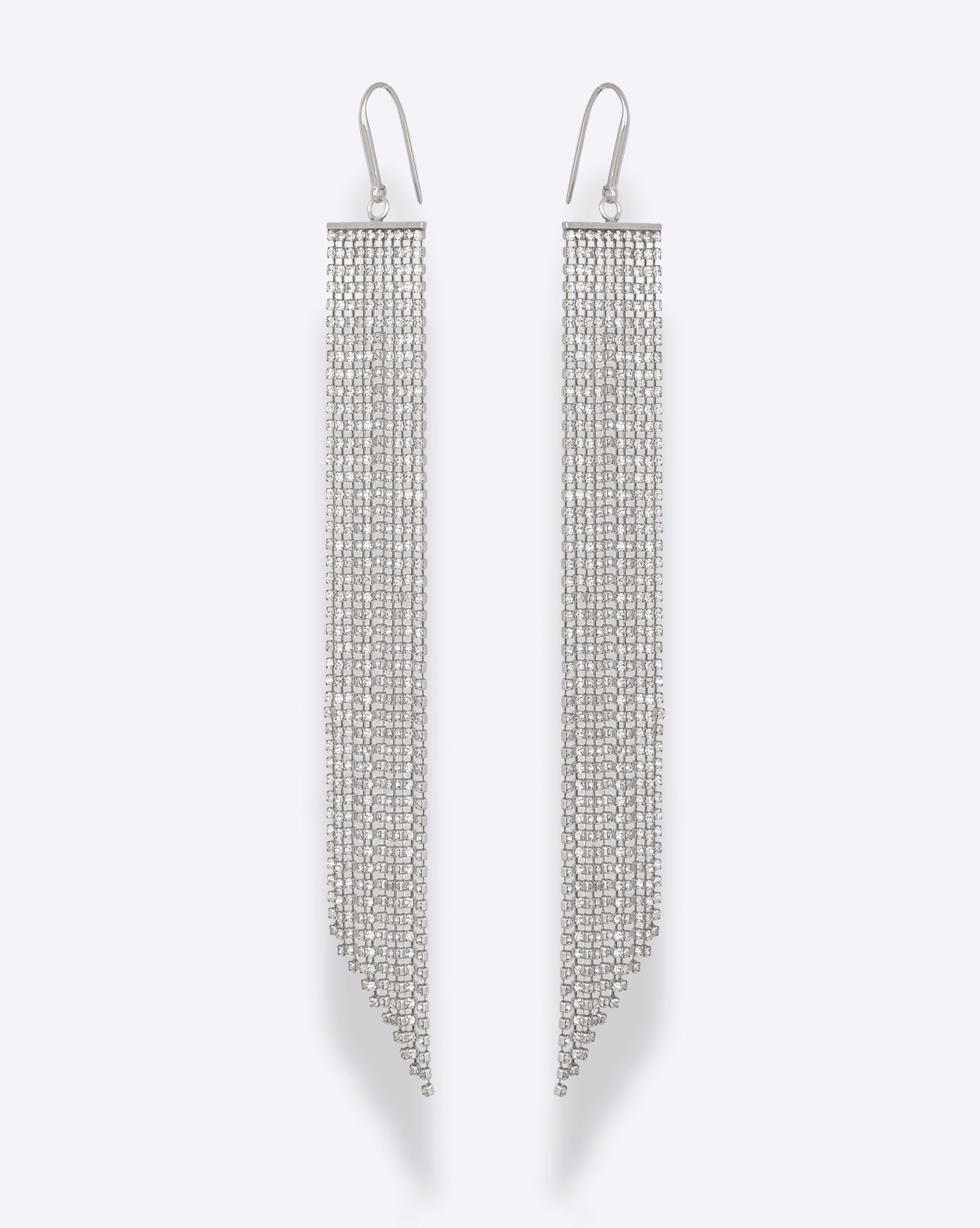 Isabel Marant Boucles d'Oreilles Charming Lady Cascade – Métal Argenté et Strass