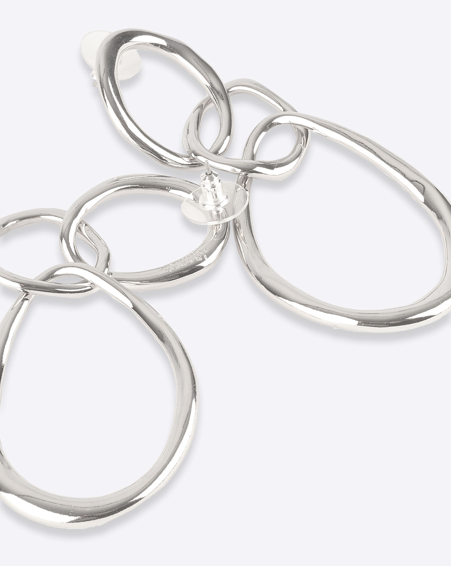 Isabel Marant Boucles d'Oreilles Pleasant Doubles – Métal Argenté