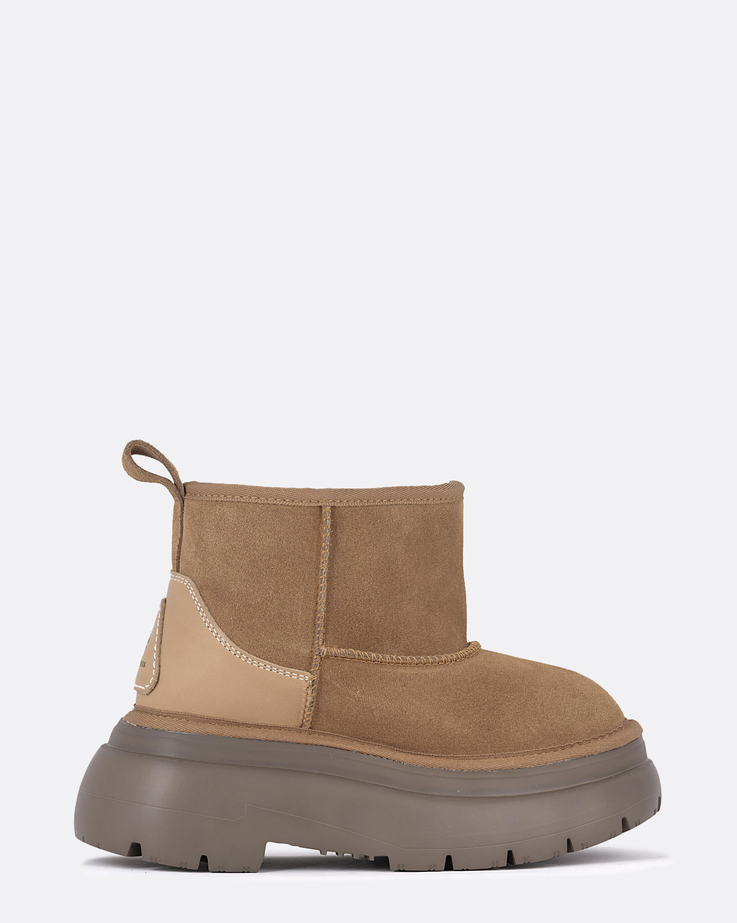 R13 Boots Chunky Fourrées – Marron Clair