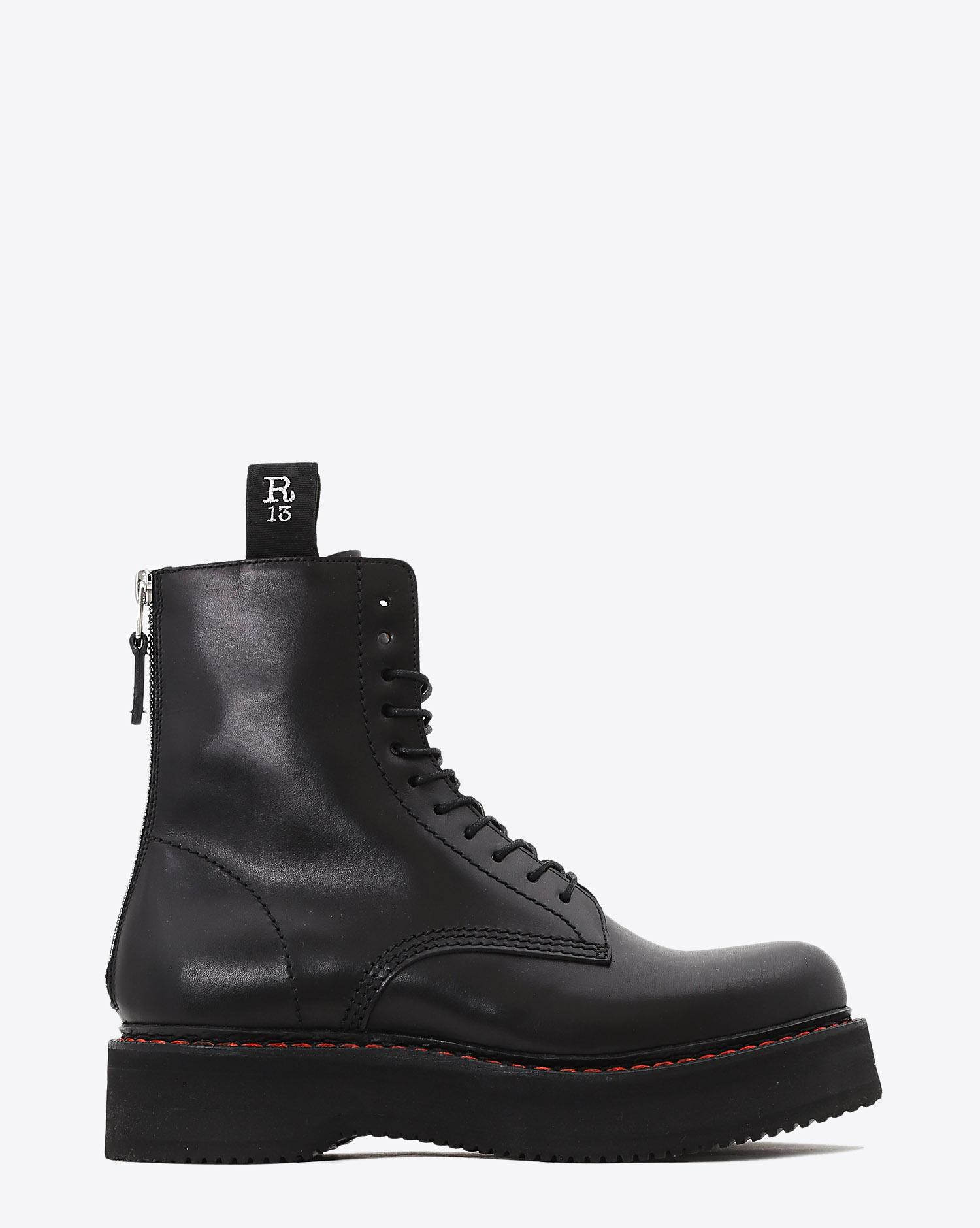 R13  Boots Single Stack – Noir