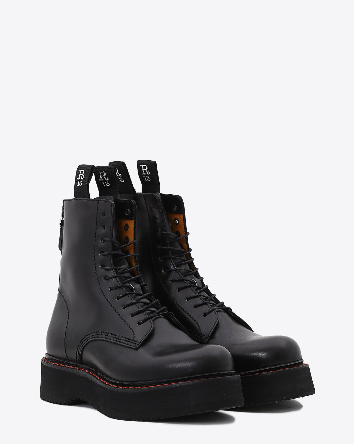 R13  Boots Single Stack – Noir