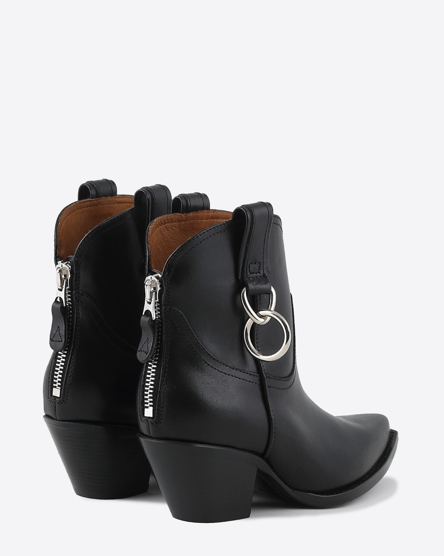 R13 Boots Cowboy W/Ring – Noire