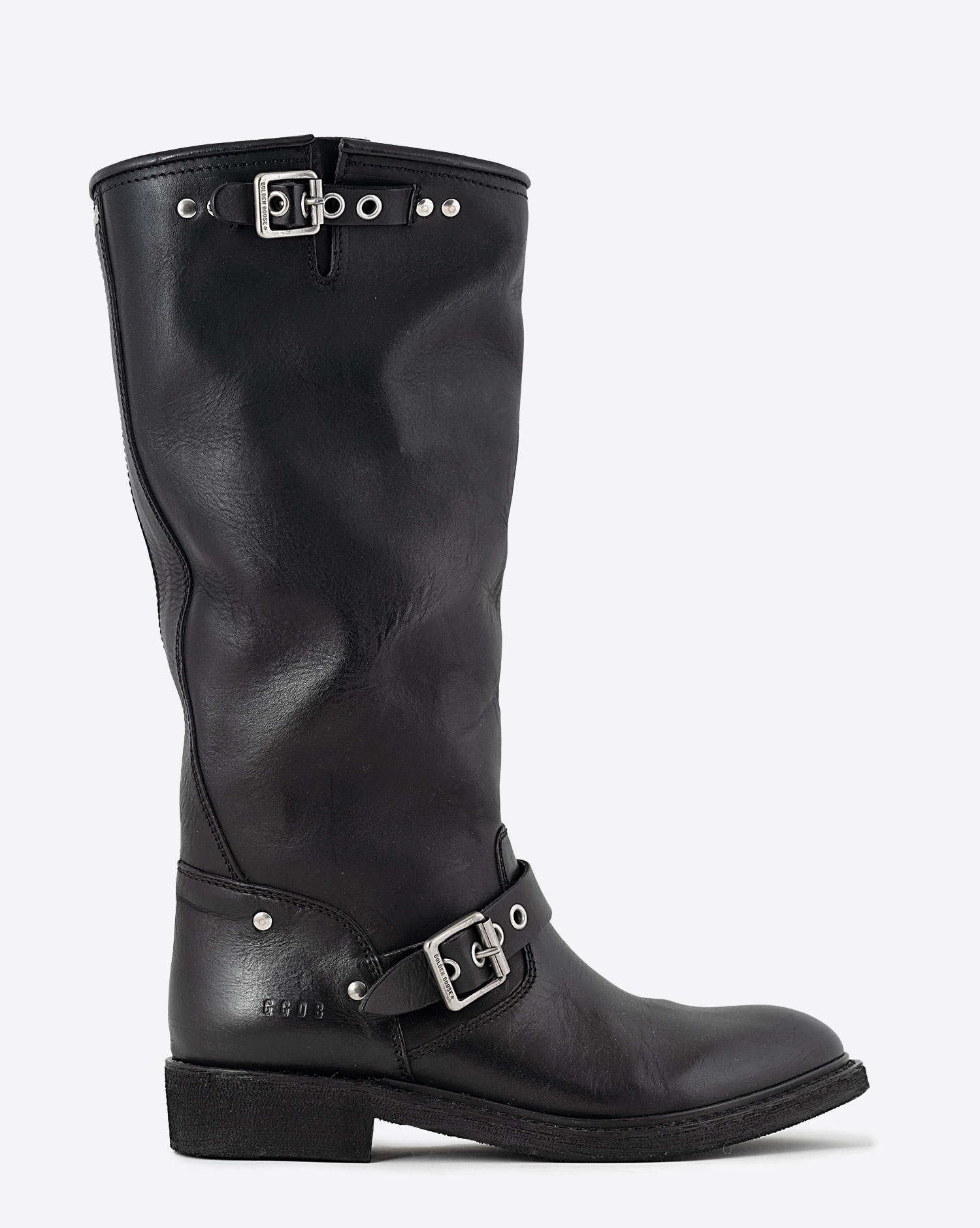 Golden Goose Femme Bottes Biker Montantes – Noir