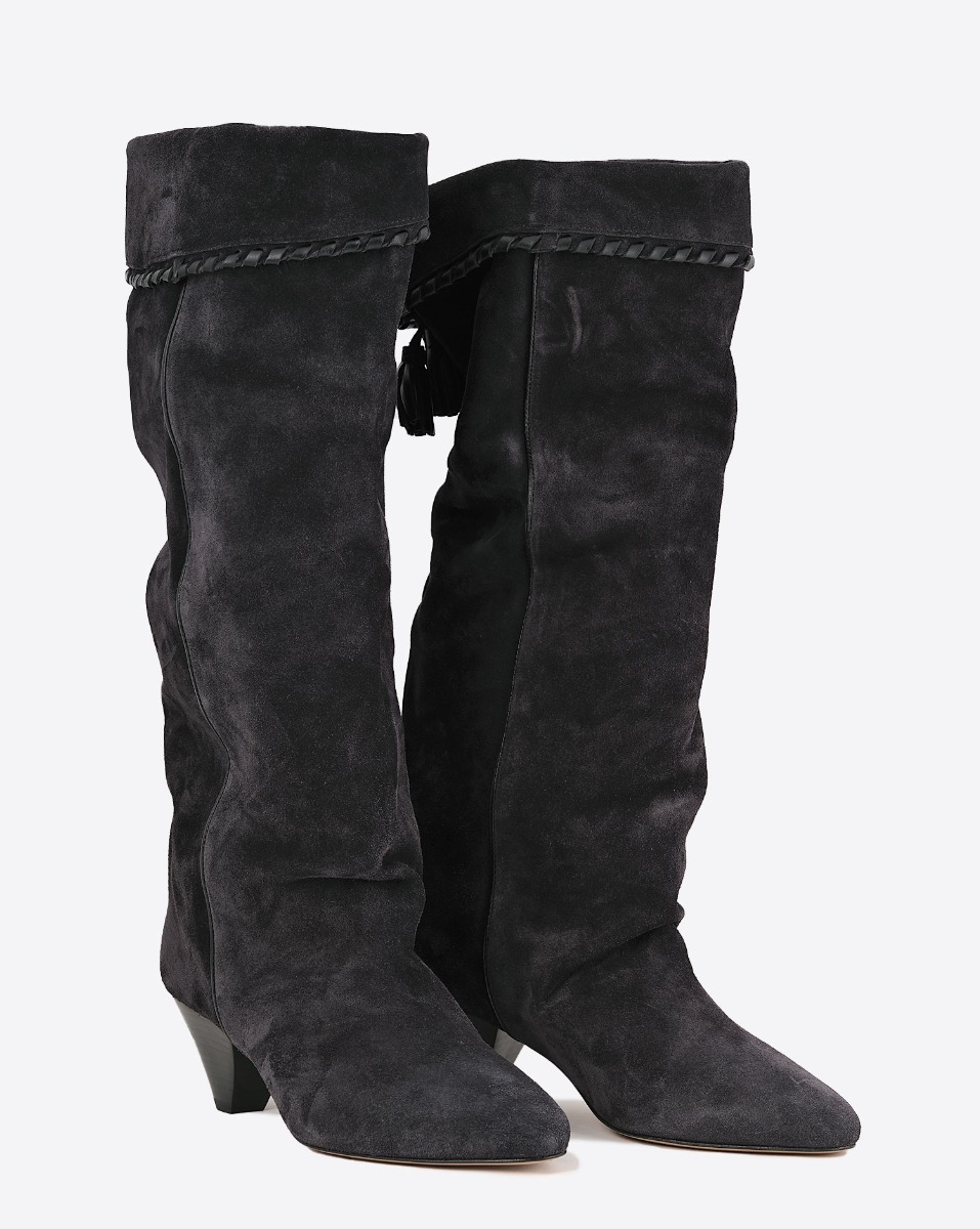 Isabel Marant Bottes Elita – Noir Délavé