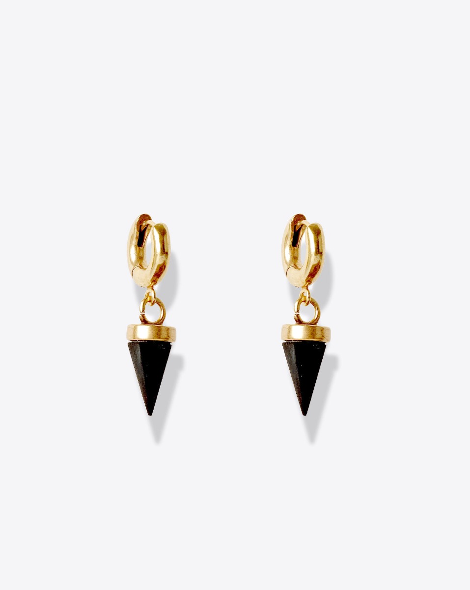 Isabel Marant Boucles d'Oreilles Be With You Small – Métal Doré Noir