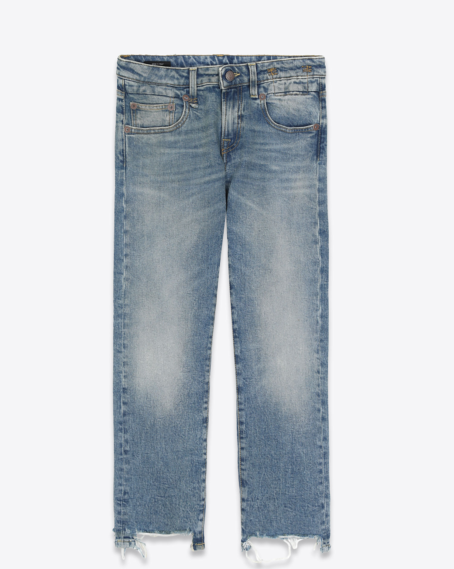 R13 Jean Boy Straight With Rips – Jasper Stretch