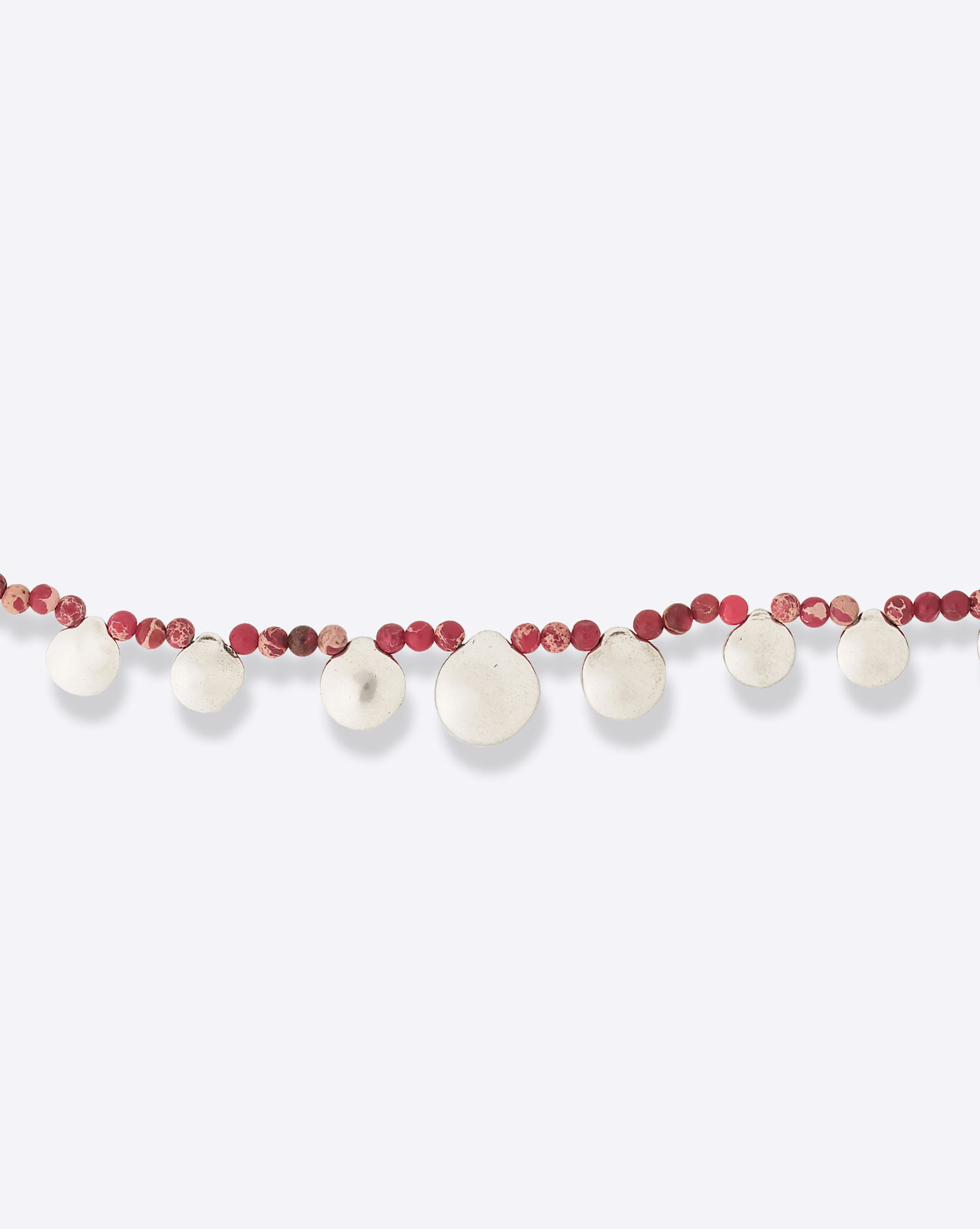 Isabel Marant Bracelet Adriel – Pierre Rouge et Métal Argenté