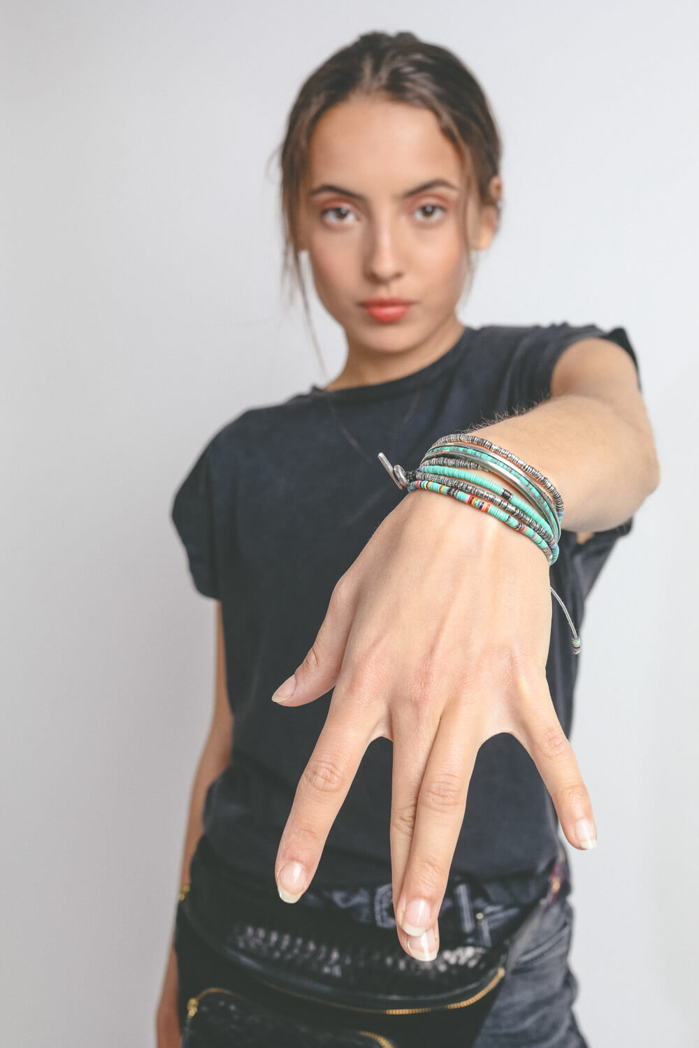 M.Cohen Bracelet Africain Mini Perles - Black
