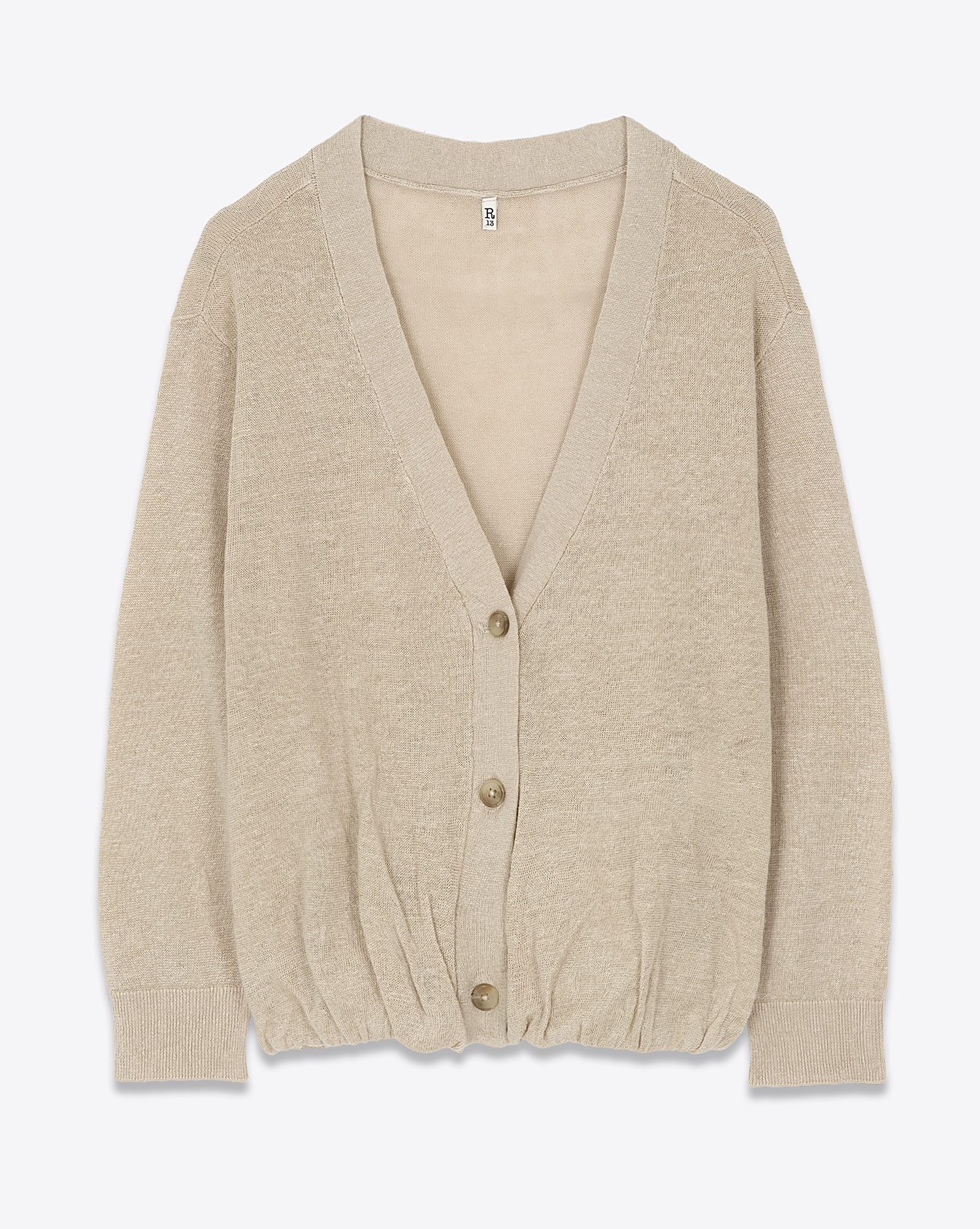 R13 Cardigan Balloon Beige 