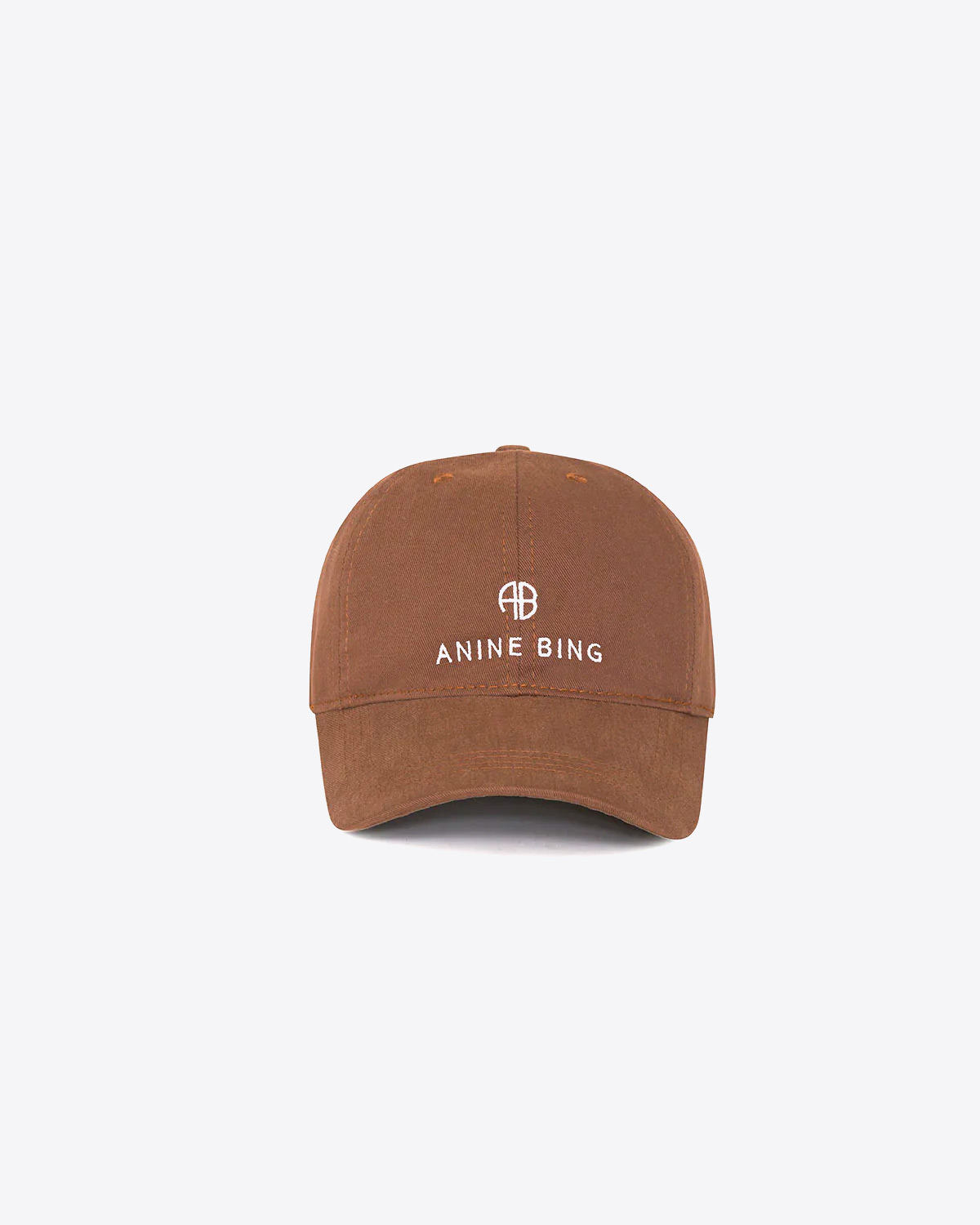 Anine Bing Casquette Jeremy Petit Logo – Dark Brown